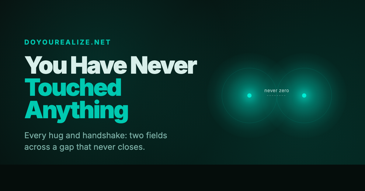 You Have Never Touched Anything